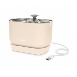 Bandit Fuente de Agua Automática Crema Fuentes para Gatos Patitas&co