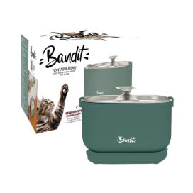 Bandit Fuente de Agua Automática Verde Fuentes para Gatos Patitas&co