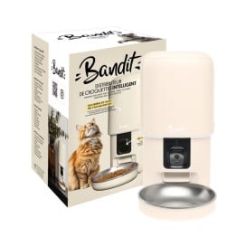Bandit Comedero Automático Crema Comederos para perros Patitas&co