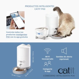 Catit Pixi Comedero Inteligente para Gatos Comederos automáticos para gatos Patitas&co
