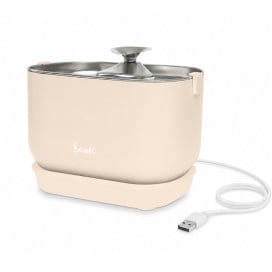 Bandit Fuente de Agua Automática Crema Fuentes para Gatos Patitas&co