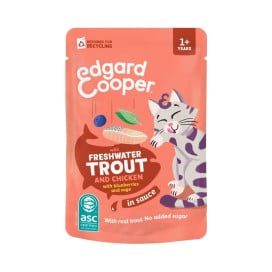 Edgard and Cooper Sobre de Trucha con Pollo en Salsa para Gato Comida húmeda para gatos Patitas&co