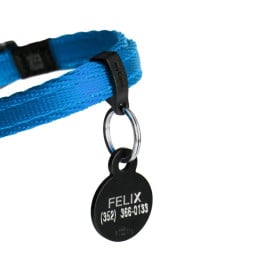 MyFamily Collar Memopet® Azul con Chip NFC para Gato Accesorios de Paseo para Gatos Patitas&co
