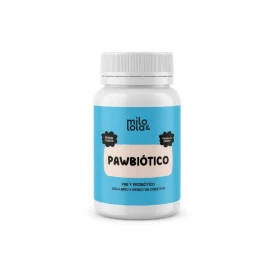Milo y Lola Pawbiótico Natural Bote Probióticos y Prebióticos para Perros Patitas&co