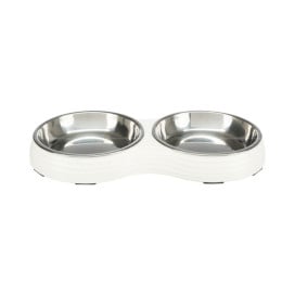Trixie Set Comedero Doble con Soporte Comederos para perros Patitas&co