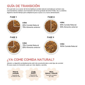 Milo y Lola Comida Natural Cocinada de Ternera y Pavo para Perro Adulto Comida Cocinada para Perro Patitas&co