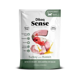 Dibaq Sense Bocaditos en Salsa de Pavo con Conejo para Gato Patitas&co Patitas&co