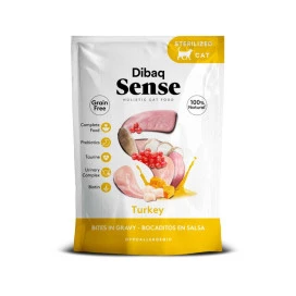 Dibaq Sense Bocaditos en Salsa de Pavo para Gato Patitas&co Patitas&co