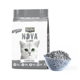 Kit Cat Arena Nova Clump Charcoal para Gato Arena para gatos Patitas&co