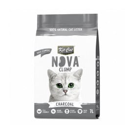 Kit Cat Arena Nova Clump Charcoal para Gato Arena para gatos Patitas&co