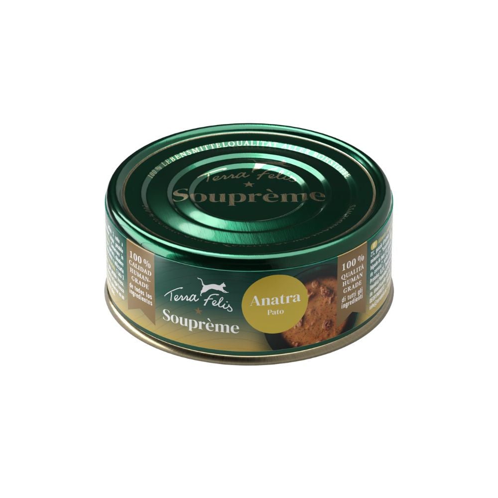 Terra Felis Soupreme Sopa de Pato para Gato Comida húmeda para gatos Patitas&co