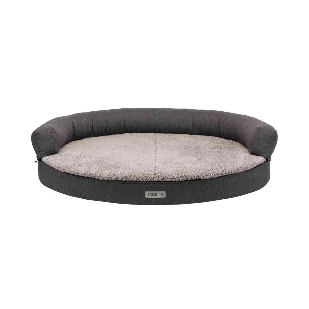 Trixie Sofá Ortopédico Redondo Vital Bendson para Perro Camitas y mantas para Perros Patitas&co
