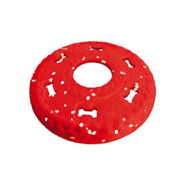 Bubimex Frisbee Flotante Rojo para Perro Juguetes para perros Patitas&co