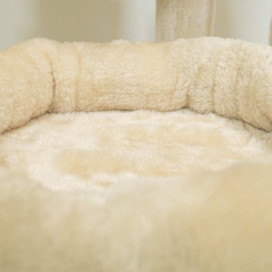 FreshCat Centro de Juegos de Madera con Cuna Rascadores para Gatos Patitas&co