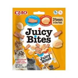 Inaba Juicy Bites Chuches de Pescado y Almejas para Gato Snacks para Gatos Patitas&co