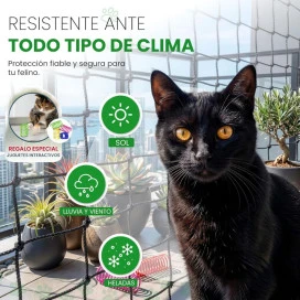 NICEOWL Red Reforzada con Alambre de 4 Metros para Gato Seguridad y Viaje para Gatos Patitas&co