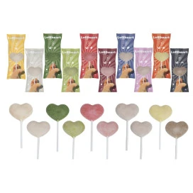 Lolliheart Piruleta de Corazón con Pollo y Fresa para Gato Snacks para Gatos Patitas&co