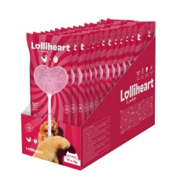 Lolliheart Piruleta de Corazón con Pollo y Fresa para Gato Snacks para Gatos Patitas&co