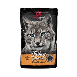 Alpha Spirit Mousse de Pavo para Gato Comida húmeda para gatos Patitas&co