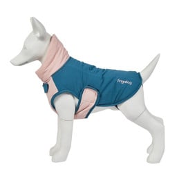 Abrigo Impermeable Urban Blizzard Azul-Rosa Perro Pequeño Abrigos para perro Patitas&co