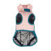 Abrigo Impermeable Urban Blizzard Azul-Rosa Perro Mediano