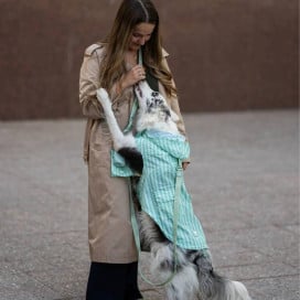 Dukier Chubasquero Soft Green Perro Pequeño Ropa para perros Patitas&co