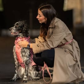 Dukier Chubasquero Terracota Perro Mediano Ropa para perros Patitas&co