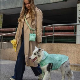 Dukier Chubasquero Soft Green Perro Pequeño Ropa para perros Patitas&co