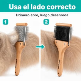 Artero Carda Doble Flexible para Perros y Gatos Cardas para Perros Patitas&co
