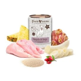 Comida Humeda PuroMenu Conejo (Banquete de Conejo) Perros Comida húmeda Perros Patitas&co
