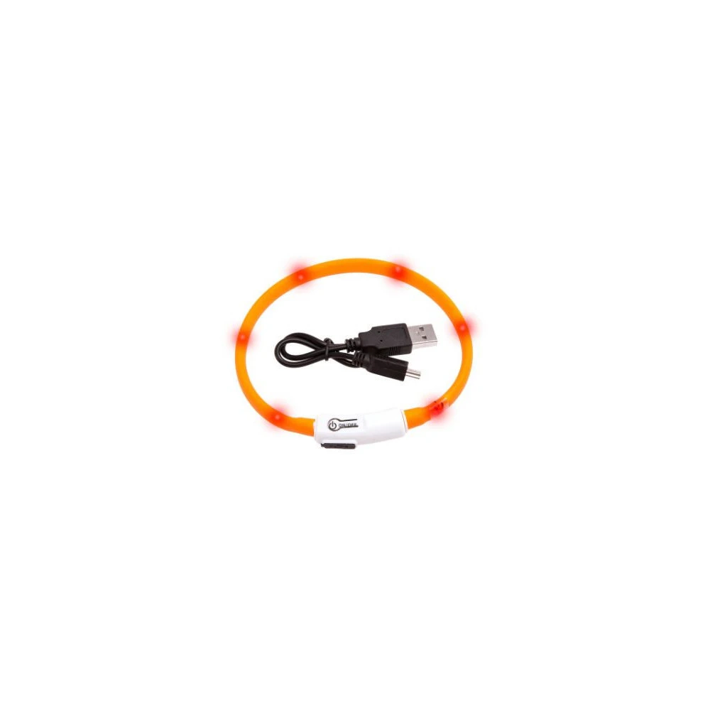 Collar Karlie Led Naranja para Gato Arneses collares y correas Patitas&co