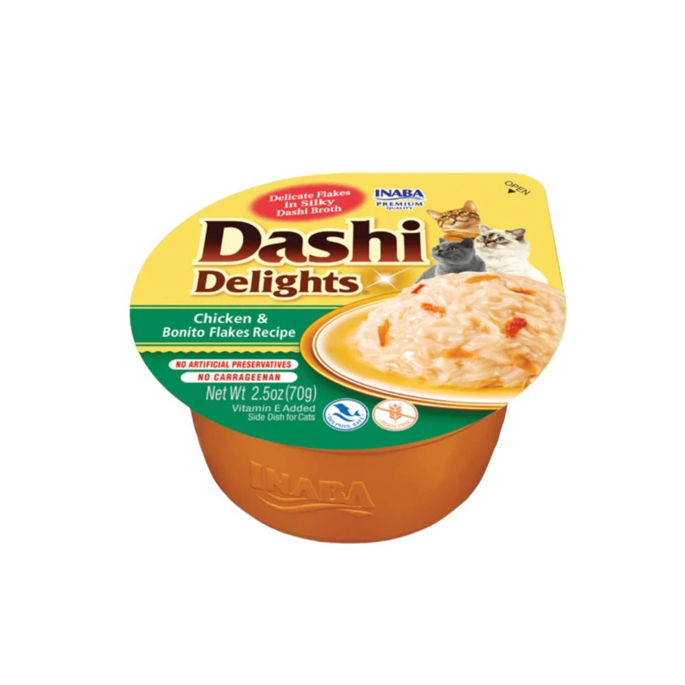 Inaba Dashi Pollo y Bonito Gatos Comida húmeda para gatos Patitas&co