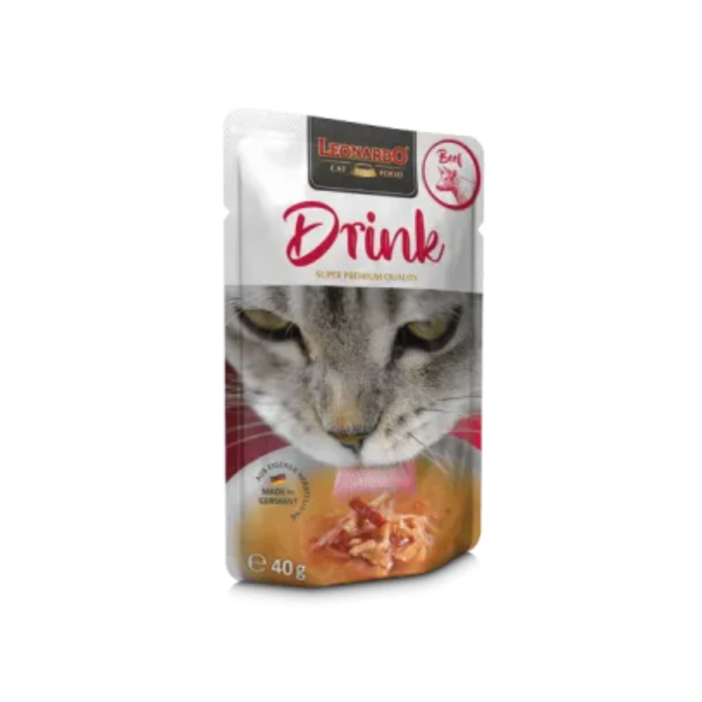 Leonardo Drink Caldo Pollo y Ternera para Gatos Caldos Patitas&co
