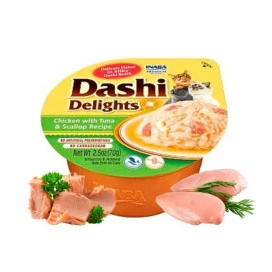 Inaba Dashi Pollo, Atun y Vieiras Gatos Comida húmeda Patitas&co