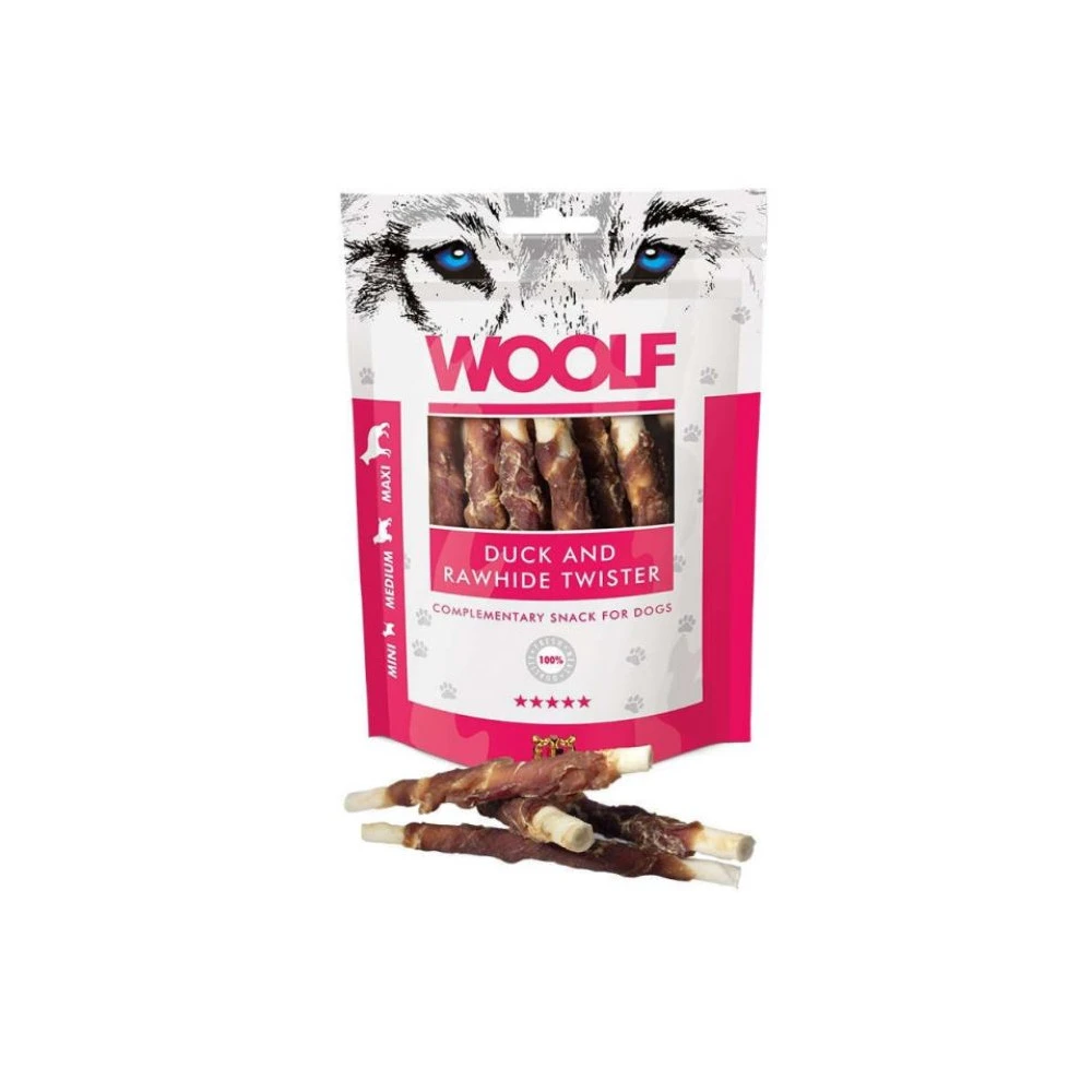 Woolf Rollitos Masticables de Pato para Perros Snacks Saludables para Perros Patitas&co