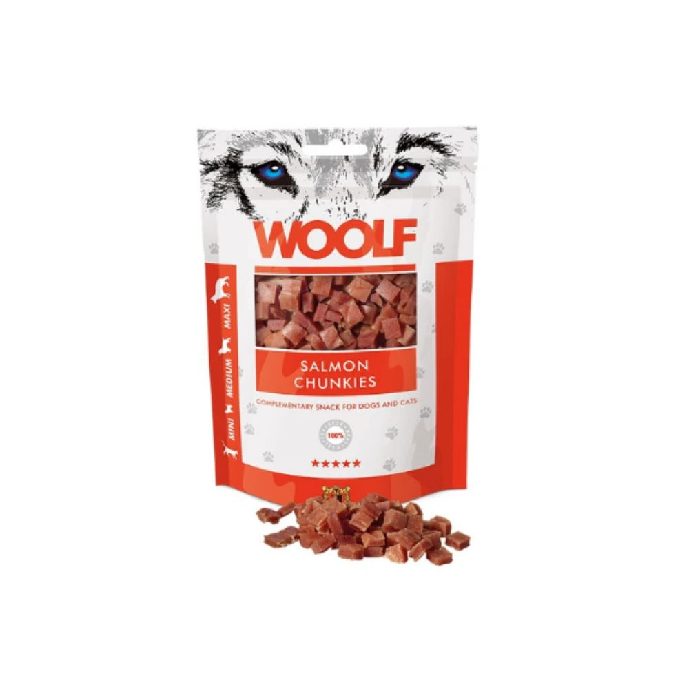 Woolf Snacks Daditos de Salmon para Perros y Gatos Snacks Saludables para Perros Patitas&co