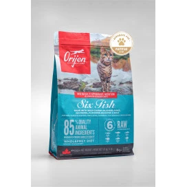Orijen 6 Fish Cat Pienso Natural proteico Gatos Pienso para gatos Patitas&co