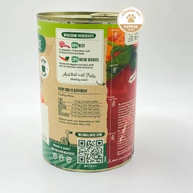 Wild Balance Ternera Comida Humeda Perro Comida húmeda para Perros Patitas&co