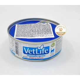 Farmina Vet Life Hipoalergenico Lata 85g Gatos Gatos alérgicos Patitas&co