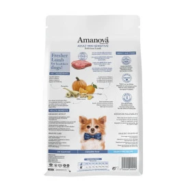 Amanova Pienso Adult Mini Sensitive Cordero para Perros Pequeños Pienso Natural para Perros Patitas&co
