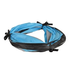 Tunel para Gatos Flamingo Gris y Azul Juguetes para gatos Patitas&co