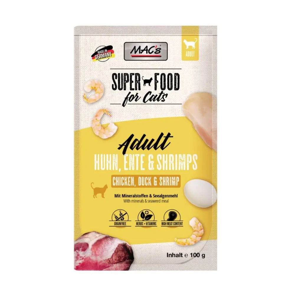 Mac's Comida Semihúmeda Para Perro | Textura Suave | Alto Contenido De Carne | Varios Sabores | (1,5Kg, Cordero