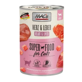 MAC´s Lata Vacuno con Corazon e Higado Comida Humeda Gato Comida húmeda para gatos Patitas&co