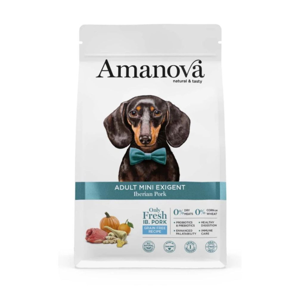 Amanova Pienso Adult Mini Exigent para Perros Pequeños Pienso Natural para Perros Patitas&co