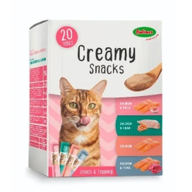 Bubimex Multipack de Snacks Cremosos (20 uds x 15g) para Gato