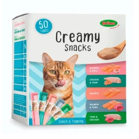 Bubimex Multipack Snacks Cremosos de (50 uds x 15g) para Gato