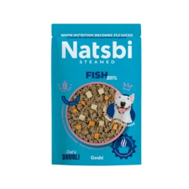 Natsbi Steamed Fish Comida Natural Cocinada Perro Patitas&co Patitas&co
