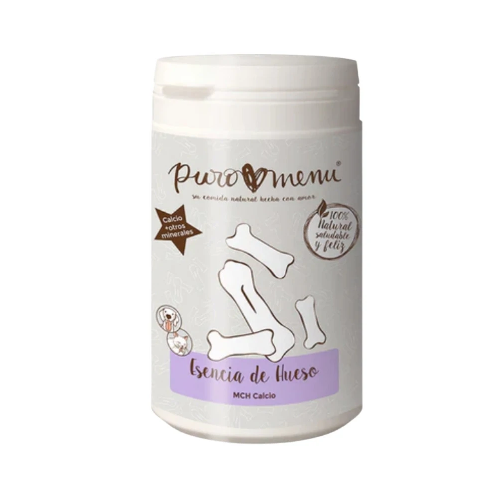 Suplemento Puromenu Esencia de Hueso (MCH Calcio) Suplementos Naturales para Perros Patitas&co