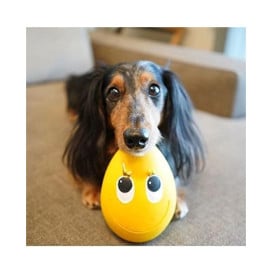 Juguete Huevo Sonriente de Latex Amarillo para Perro Juguetes para perros Patitas&co