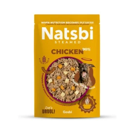 Natsbi Steamed Pollo Comida Natural Cocinada Perro Patitas&co Patitas&co